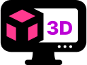 3D design icon