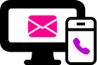 email and phone number icon
